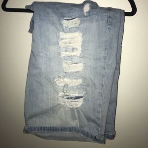 NWOT Ripped Bermuda Shorts